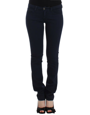 Blue straight leg jeans